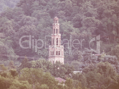 Moncanino Tower in San Mauro Italy vintage