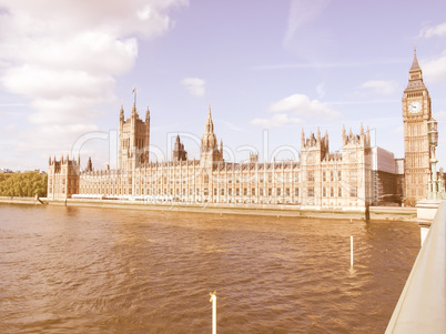 Houses of Parliament vintage