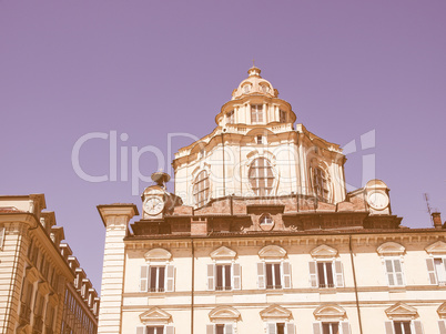 San Lorenzo church, Turin vintage