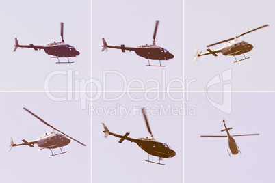 Helicopter aircraft vintage