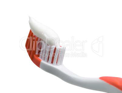 Toothbrush with toothpaste