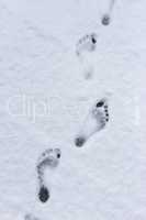 barefoot in winter
