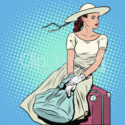 The girl passenger Luggage