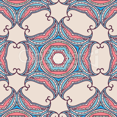 Tribal art ethnic seamless pattern. Boho print. Ethno ornament