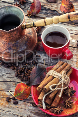 Coffee in the fall