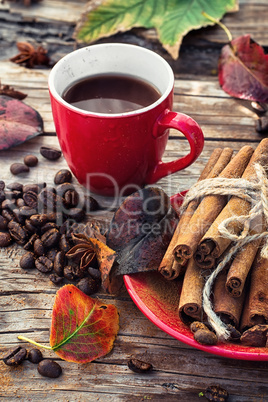 Coffee in the fall