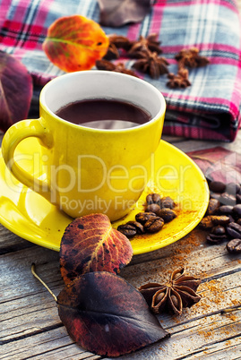 Coffee in the fall