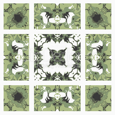 Oriental Ornate Check Pattern