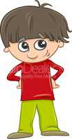 funny boy cartoon illustration