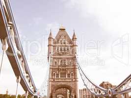 Tower Bridge, London vintage