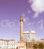 Scott monument, Glasgow vintage