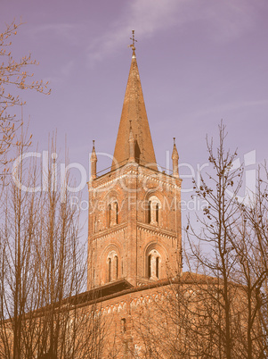 San Domenico church in Chieri vintage