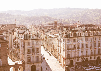 Piazza Castello, Turin vintage