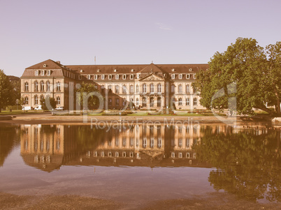 Schlossplatz (Castle square), Stuttgart vintage