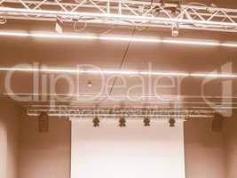 Stage lights and speakers vintage