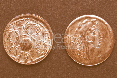 Roman coins vintage