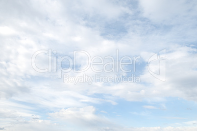 white cloud on blue sky