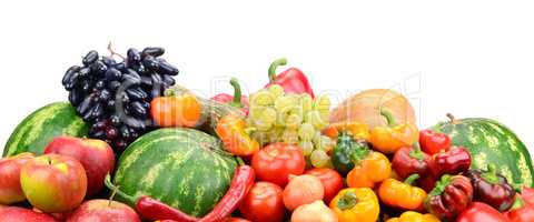 Collection fruit and vegetables