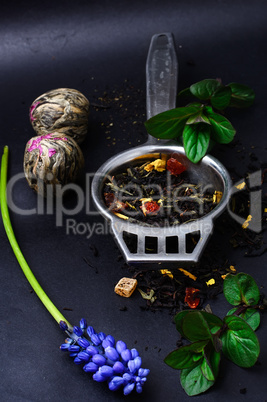 range of exotic teas