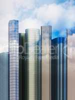 Skyscraper skyline, 3d