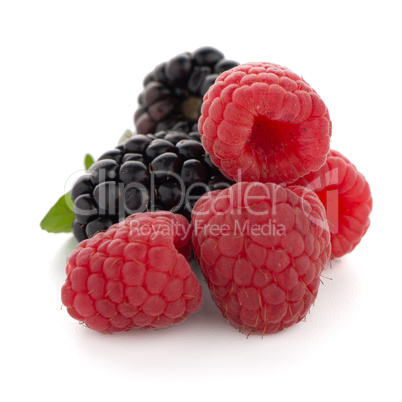 Raspberry with blackberry