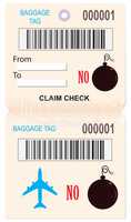 Baggage ticket reminder ban explosives