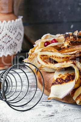 Cooking homemade pancakes