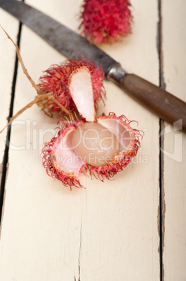 fresh rambutan fruits