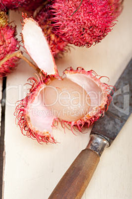 fresh rambutan fruits