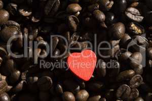 Kaffebohnen mit Herz