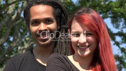 African Man And Redheaded Woman