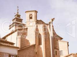San Giorgio church in Chieri vintage