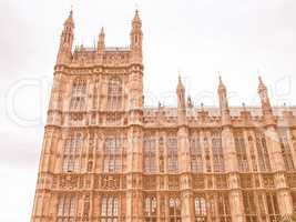 Houses of Parliament vintage