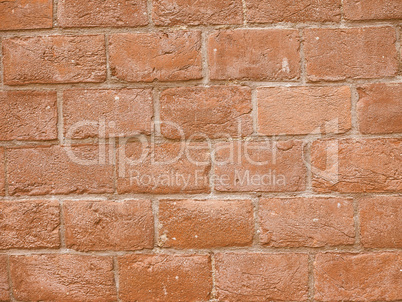 Retro looking Red brick wall background