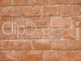 Retro looking Red brick wall background