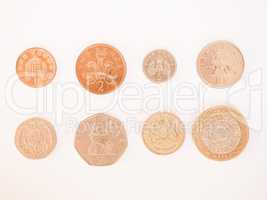 Pound coin series vintage