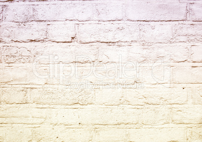 Retro looking White brick wall