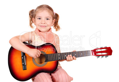 little girl with guitar