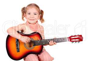 little girl with guitar