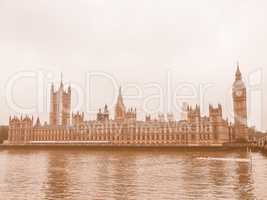 Houses of Parliament vintage