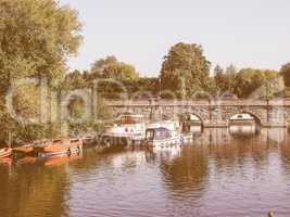 River Avon in Stratford upon Avon vintage