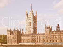 Houses of Parliament vintage