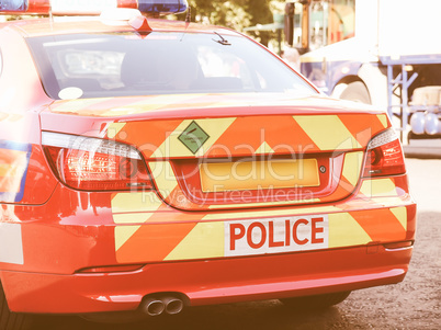 Police car vintage