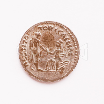 Old Roman coin vintage