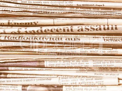 Newspapers vintage