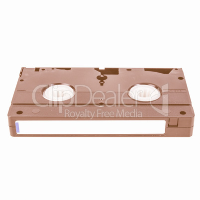 VHS tape cassette vintage