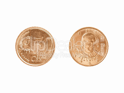 Euro coin vintage