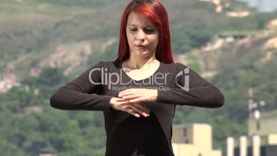 Young Ballet Dancer Posing