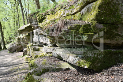 Felsen bei Bad Kissingen