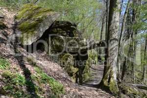 Felsen bei Bad Kissingen